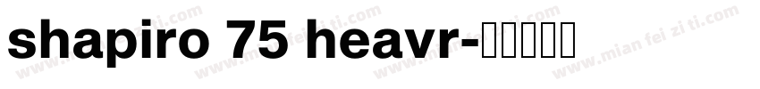 shapiro 75 heavr字体转换